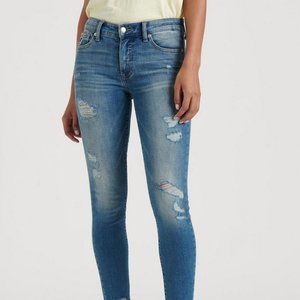 MID RISE CHEVILLE SKINNY JEANS